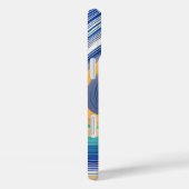 波カラフルストライプの Case-Mate iPhoneケース (裏面 / 右)