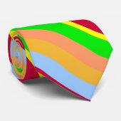 波カラフルタイストライプのプ ネクタイ (ロール)
