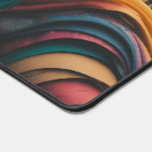 波カラフル型 デスクマット (コーナー)