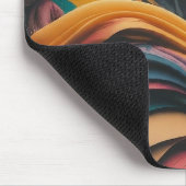 波カラフル型 マウスパッド (コーナー)