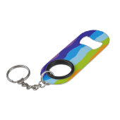 波カラフル数 キーホルダー栓抜き (正面アングル)