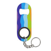 波カラフル数 キーホルダー栓抜き (裏面)