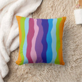 波カラフル数 クッション (ブランケット)