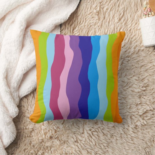 波カラフル数 クッション (ブランケット)