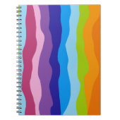波カラフル数 ノートブック (正面)