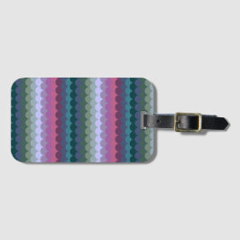 波カラフル数 ラゲッジタグ