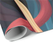 波カラフル数 ラッピングペーパー (ロールコーナー)