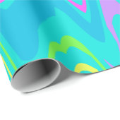 波カラフル数 ラッピングペーパー (ロールコーナー)