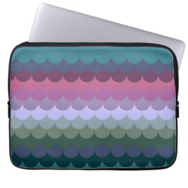 波カラフル数 ラップトップスリーブ