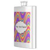 波カラフル模様 フラスク (左)