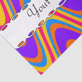 波カラフル模様 薄葉紙 (詳細)