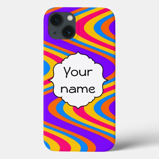 波カラフル模様 Case-Mate iPhoneケース (裏面)