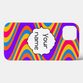波カラフル模様 Case-Mate iPhoneケース (裏面 (横))