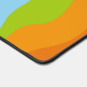 波カラフル波 デスクマット (コーナー)