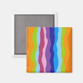 波カラフル波 マグネット (正面/裏面)