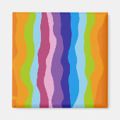 波カラフル波 マグネット (正面)