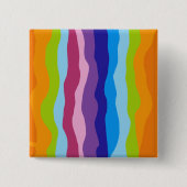 波カラフル波 缶バッジ (正面)