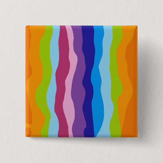 波カラフル波 缶バッジ (正面)