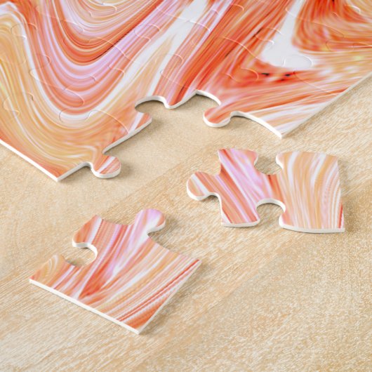 波カラフル液テクス絵を描チャ ジグソーパズル (側面)