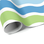 波カラフル紋羽ばたき紙 ラッピングペーパー (ロールコーナー)