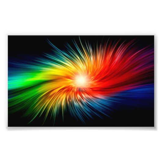 波カラフル25.4cm x 20.32cm – フォト紙 フォトプリント            (正面)