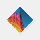 波カラフル スタンダードカクテルナプキン (角)