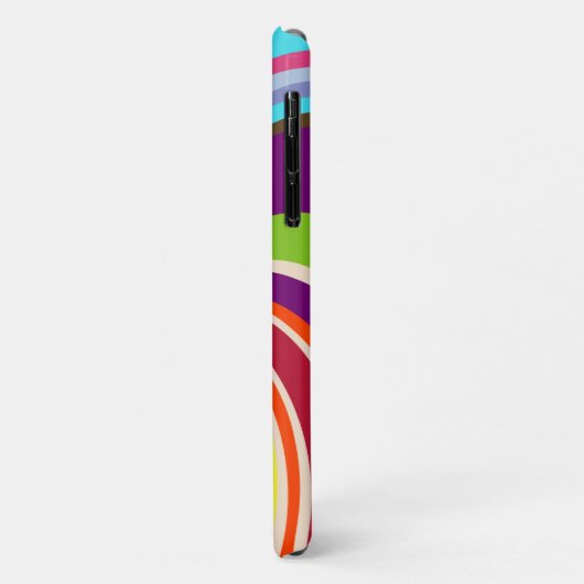 波カラフルiPhone / iPadケース Case-Mate iPhoneケース (裏面/左)