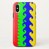 波カラフルiPhone / iPadケース Case-Mate iPhoneケース (裏面)