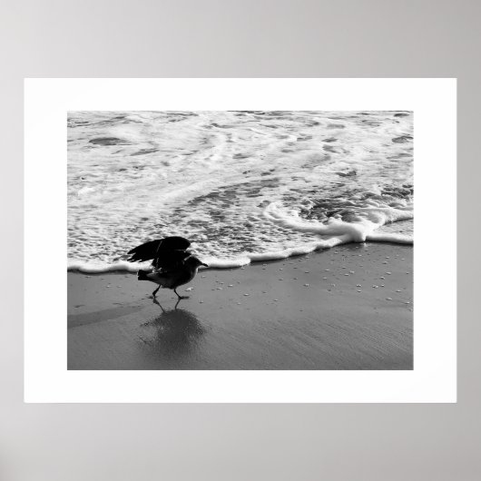 波カリフォルニアカラー写真を歩く ポスター (正面)