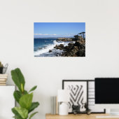 波クラッシュ、モントレー湾写真(2/2) ポスター (ホームオフィス)