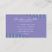 波コレクシストライプのョン（青） 名刺 (裏面)