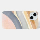 波コンテンポラリー数 | 中性水モダン色 Case-Mate iPhoneケース (裏面 (横))