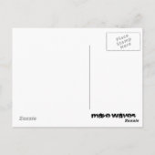 波サーファーの女の子はがき ポストカード (裏面)