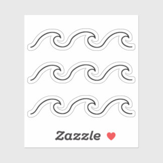 波ステッカー シール