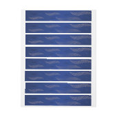 波タイガー（様式化パターン） 2 ラップアラウンドラベル (シート)