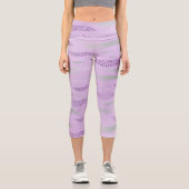 波タイガー（様式化パターン） 3 カプリレギンス (正面)