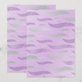 波タイガー（様式化パターン） 3 サンキューカード (正面/裏面)