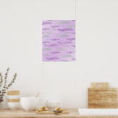 波タイガー（様式化パターン） 3 ポスター (キッチン)