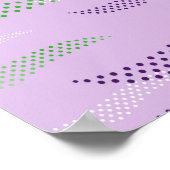 波タイガー（様式化パターン） 3 ポスター (角)