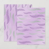 波タイガー（様式化パターン） 3 ポストカード (正面/裏面)