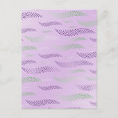 波タイガー（様式化パターン） 3 ポストカード (正面)