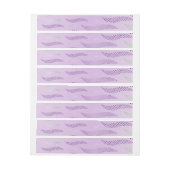 波タイガー（様式化パターン） 3 ラップアラウンドラベル (シート)