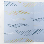 波タイガー（様式化パターン） 4 三つ折りクリスマスカード (内部最初)