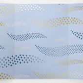 波タイガー（様式化パターン） 4 三つ折りクリスマスカード (内部中)