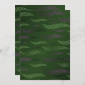 波タイガー(様式化パターン) 5 サンキューカード (正面/裏面)