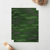 波タイガー(様式化パターン) 5 ノートカード (正面/裏面インサイチュ)