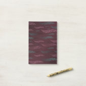 波タイガー(様式化パターン) 6 ポストイット (デスク上)