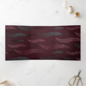 波タイガー（様式化パターン） 6 三つ折りクリスマスカード (内部)