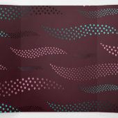 波タイガー（様式化パターン） 6 三つ折りクリスマスカード (内部中)