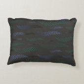 波タイガー(様式化パターン) 7 アクセントクッション (裏面)